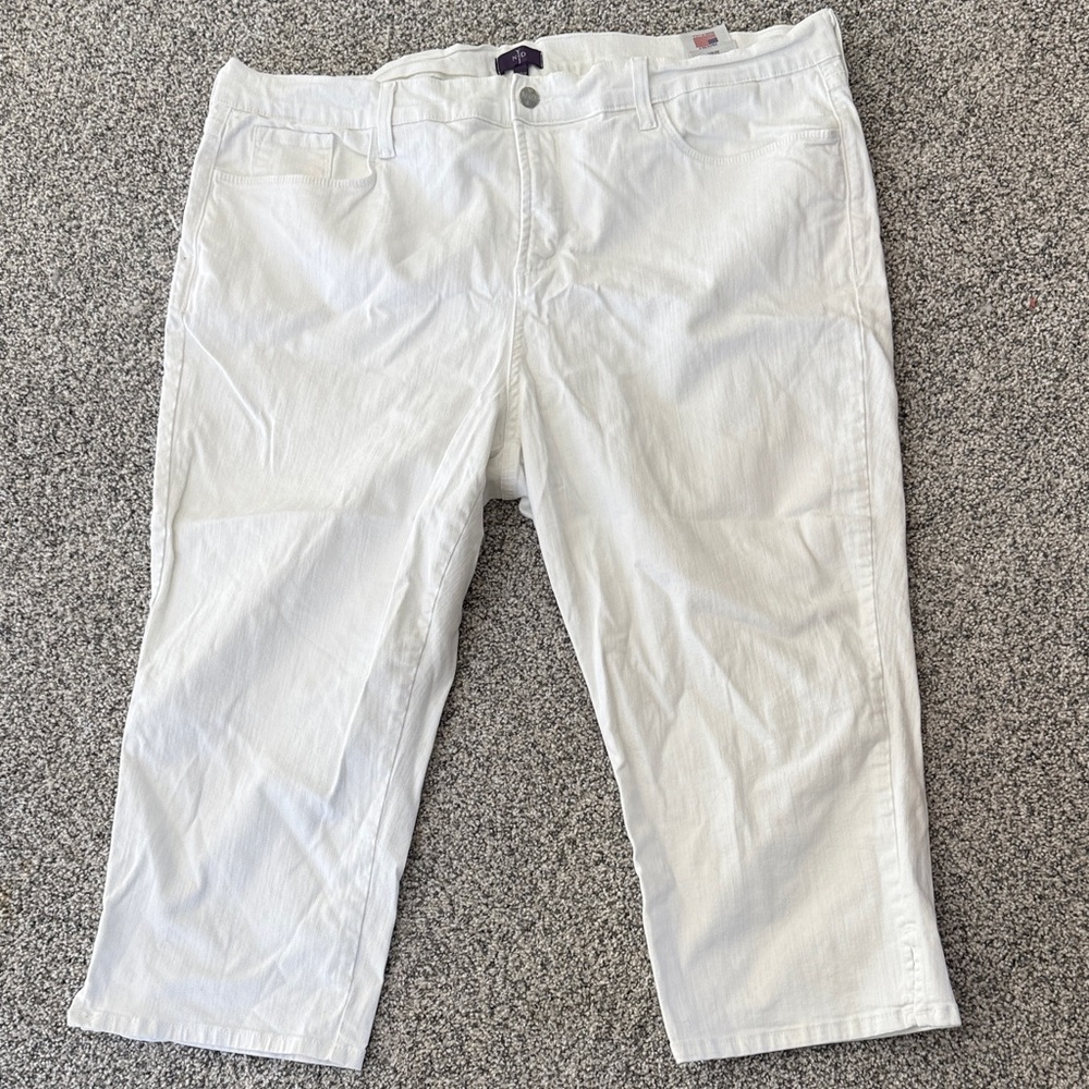 NYDJ White Ankle & Cropped Jeans